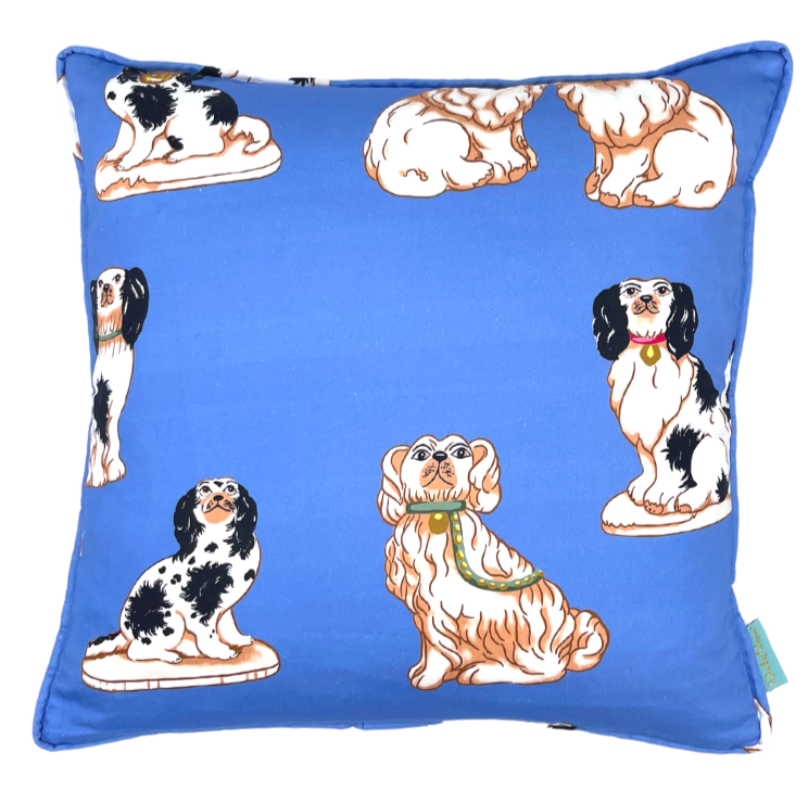 Throw Pillow~Francie and Grover in Blue