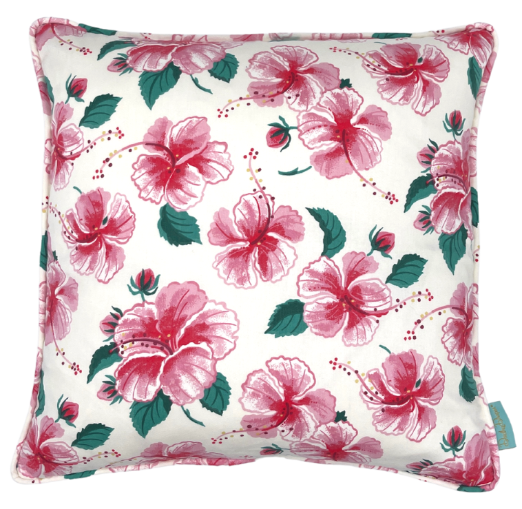 Hibiscus Throw Pillow