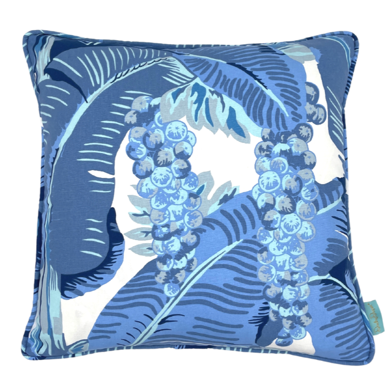 Brazilliance Blue Throw Pillow