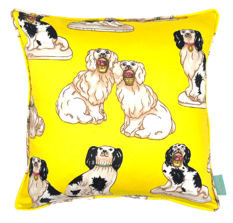 Francie & Grover Throw Pillow - Yellow