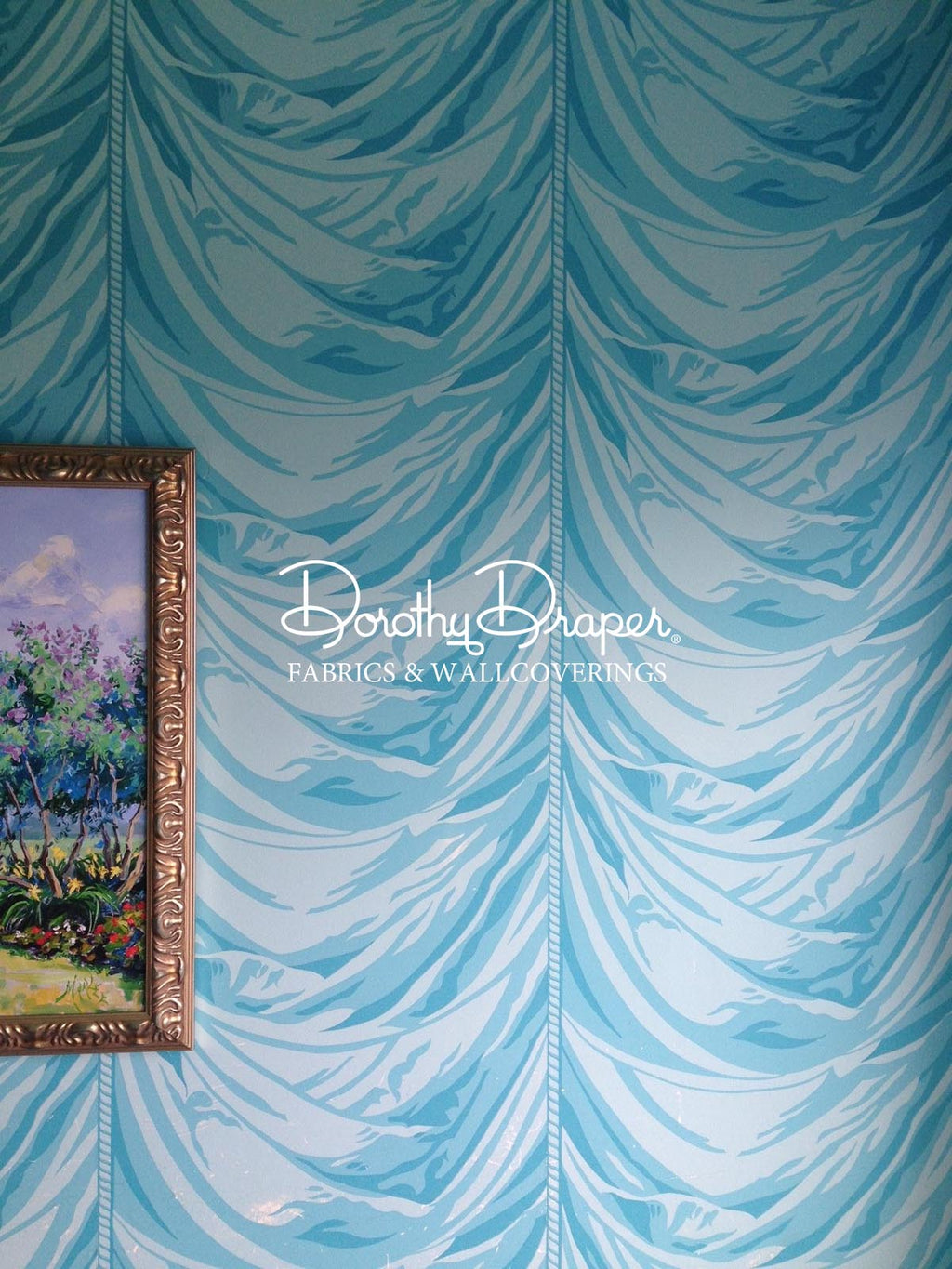 Versailles Aqua Wallpaper