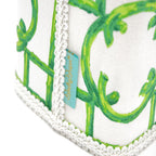 Draper Fabric Tissue Holder - Bali Ha'i Jungle