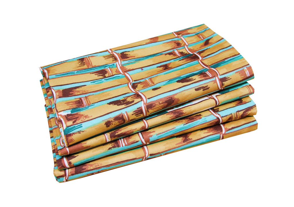 Set of 4 Napkins - Bamboo - Carleton Varney