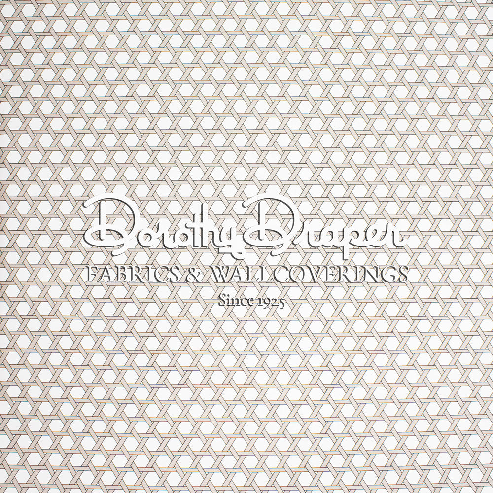 Basket Weave Brown Wallpaper  Dorothy Draper Home