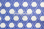 Basket Weave Blue Fabric