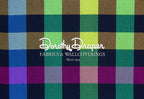 Beverly Hills Check Taffeta Silk Black Fabric