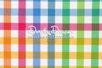 Beverly Hills Check Taffeta Silk White Fabric