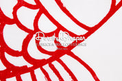 Big Fish Red & White Fabric