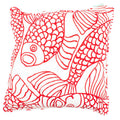 Big Fish Throw Pillow - Red