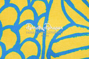 Big Fish Aqua & Yellow Fabric