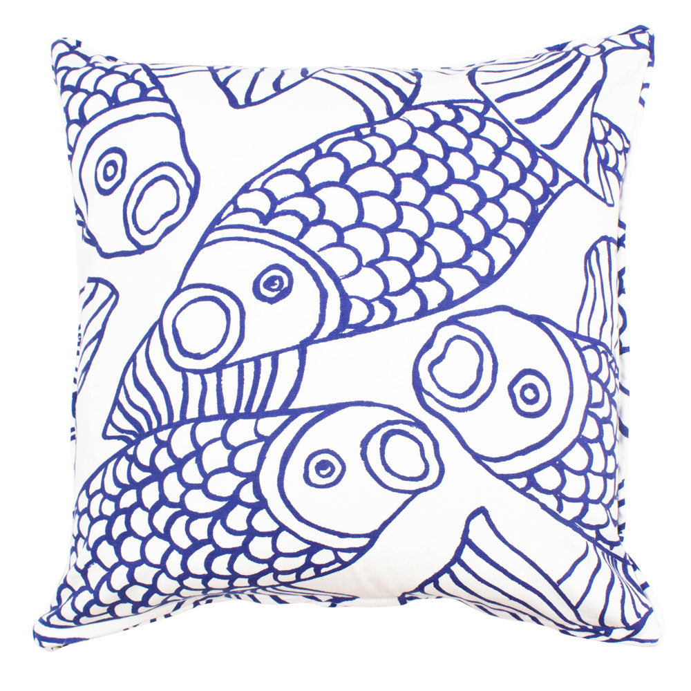 Big Fish Throw Pillow - Royal