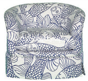 Big Fish Royal & White Fabric