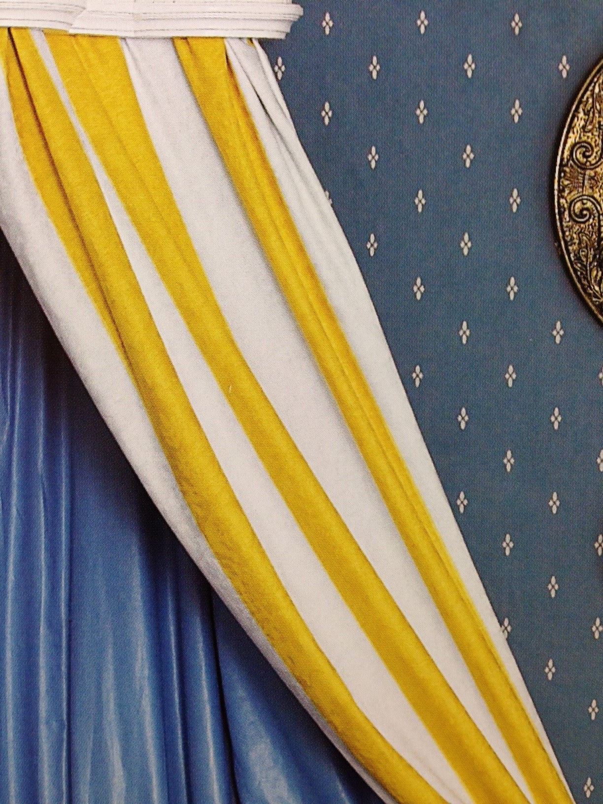 Draper Stripe Bright Yellow Fabric