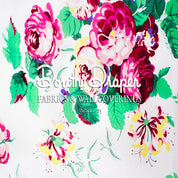 Carolina Chintz White Fabric