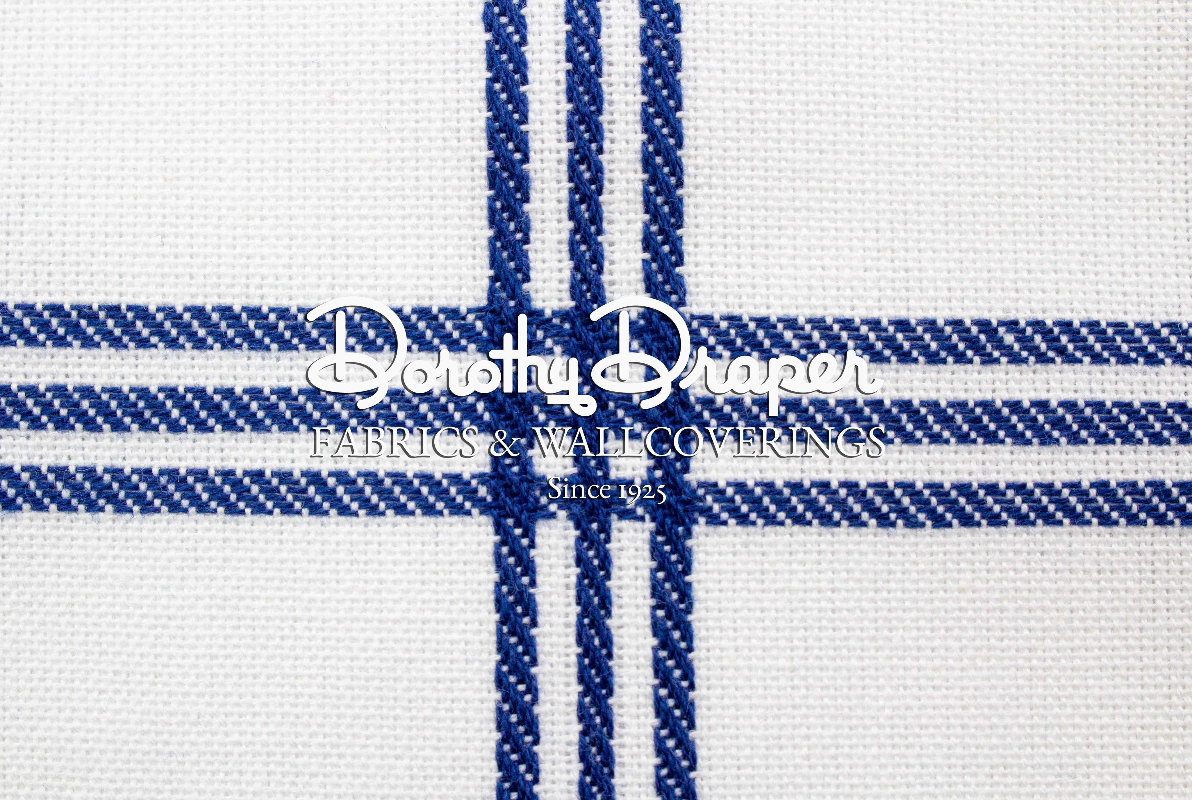 Cooper Plaid Blue Fabric