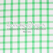Cooper Plaid Green Fabric