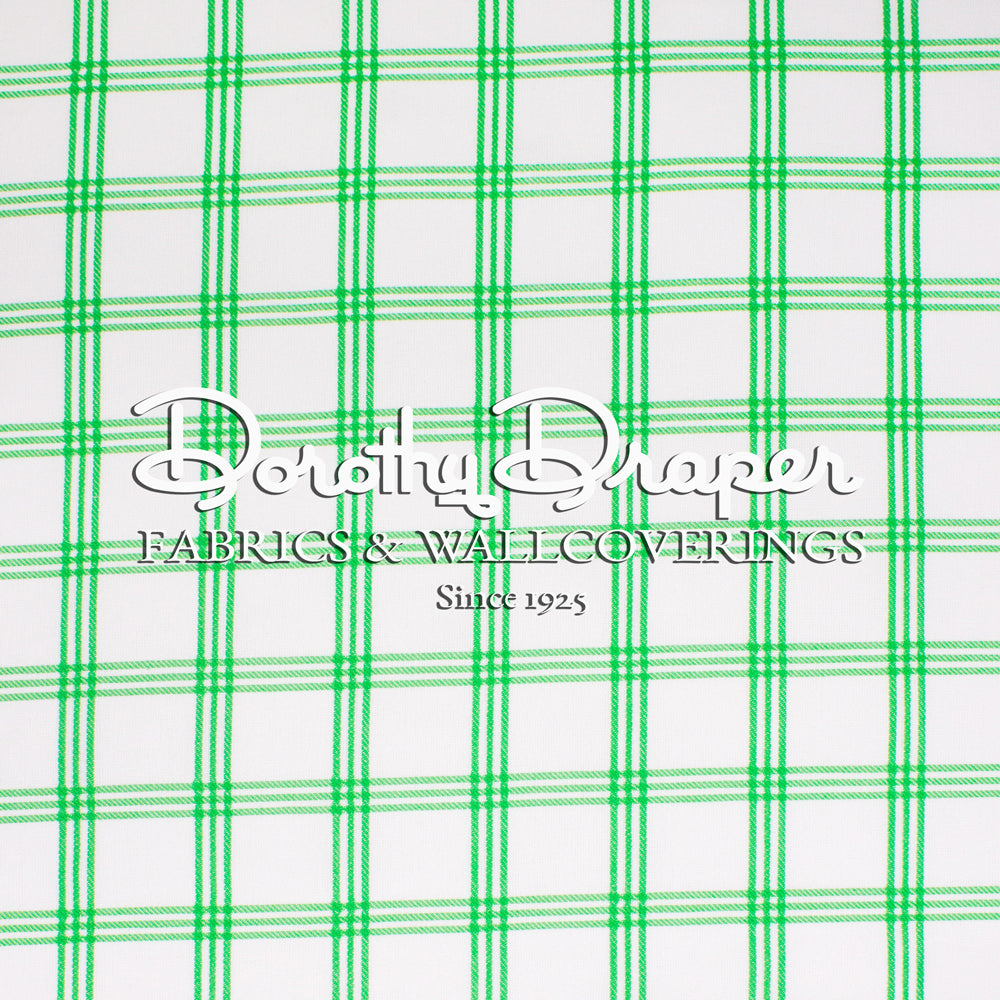 Cooper Plaid Green Fabric