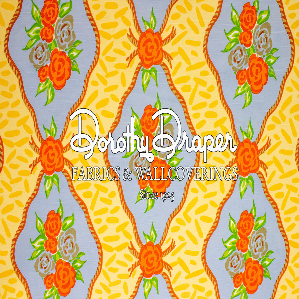 Cote D’ Azur Lime/Tangerine Fabric