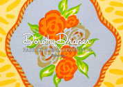 Cote D’ Azur Lime/Tangerine Fabric