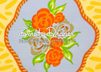 Cote D’ Azur Lime/Tangerine Fabric