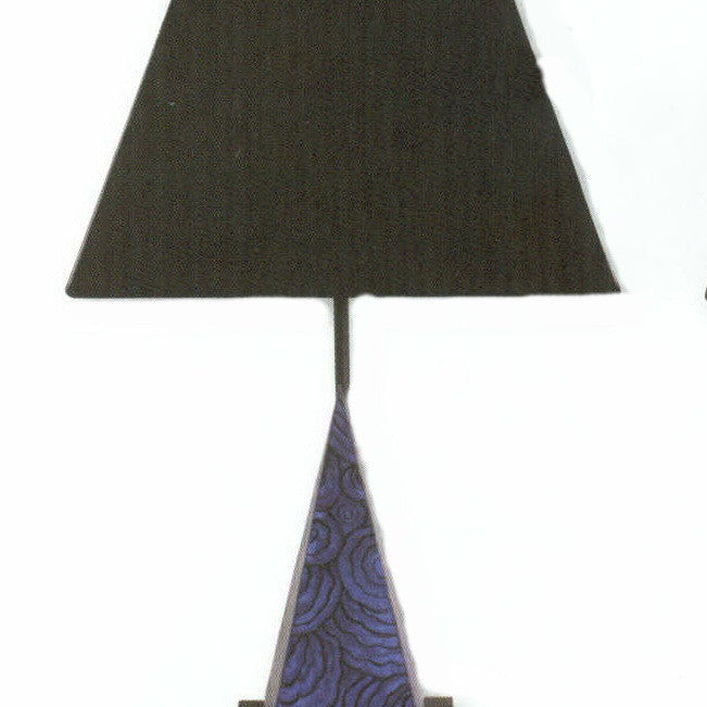 Carleton's Pyramid Malachite Table Lamp - Blue - Carleton Varney