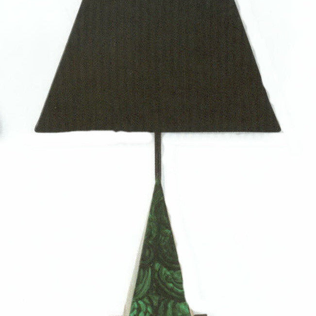 Carleton's Pyramid Malachite Table Lamp - Green - Carleton Varney