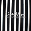 Draper Stripe Black Fabric