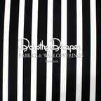 Draper Stripe Black Fabric
