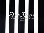 Draper Stripe Black Fabric