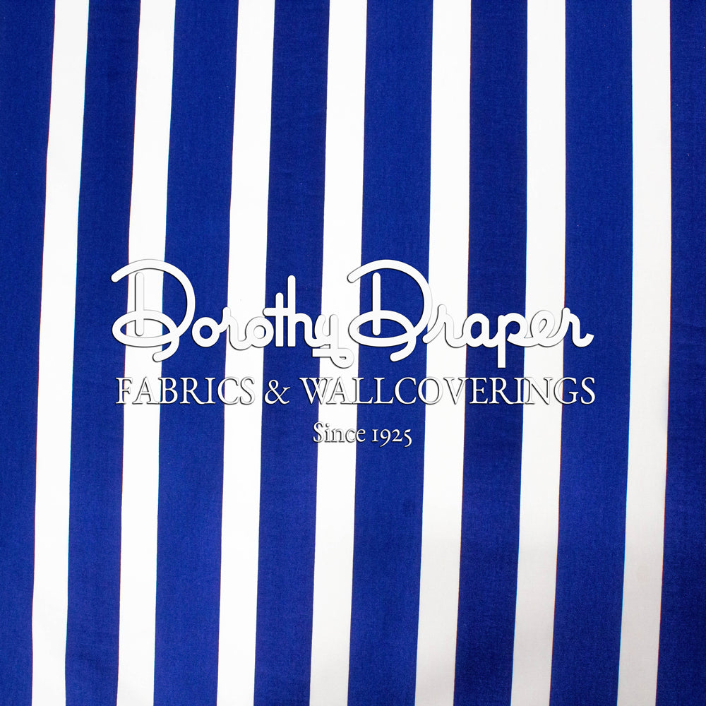 Draper Stripe Royal Fabric