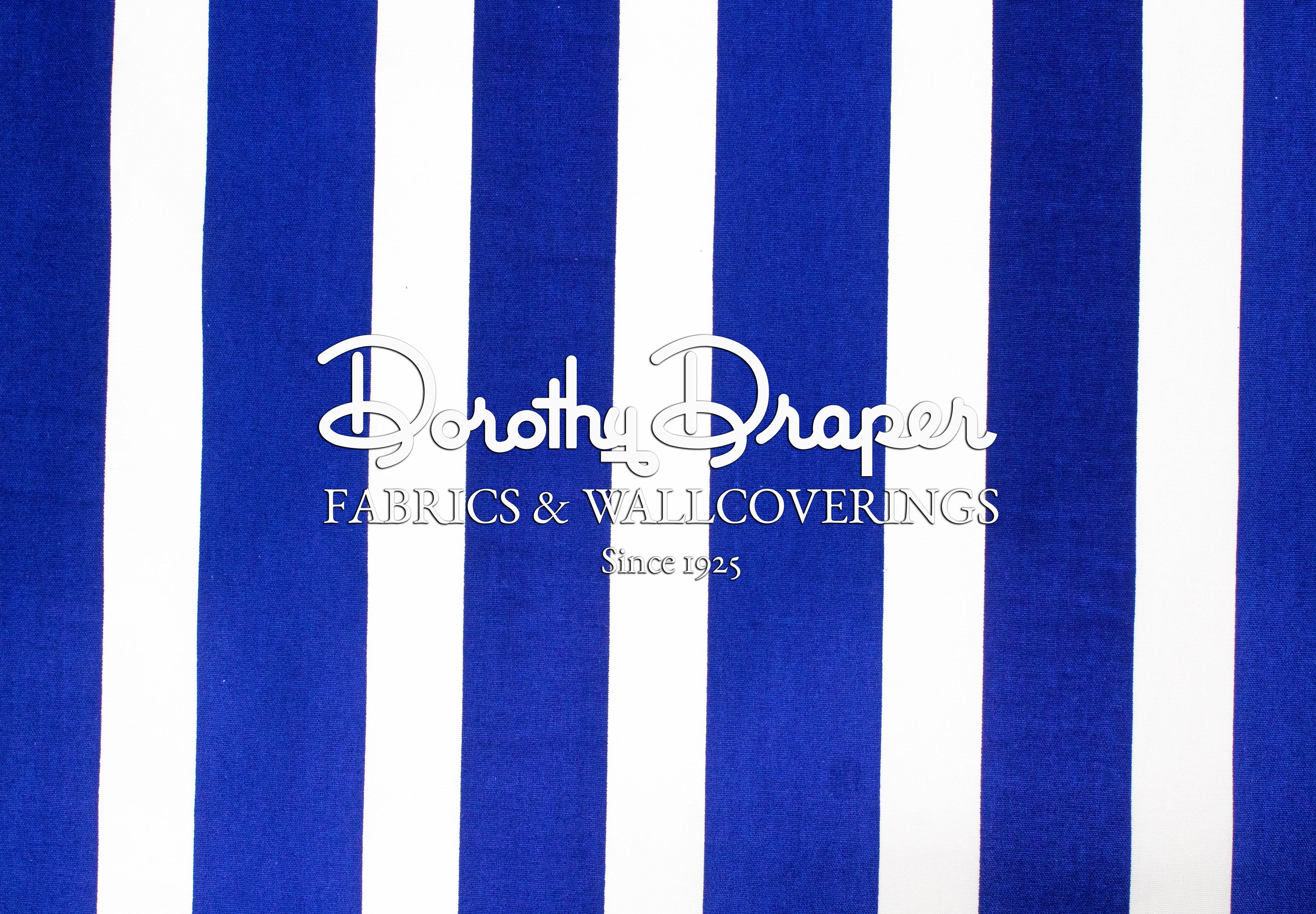 Draper Stripe Royal Fabric