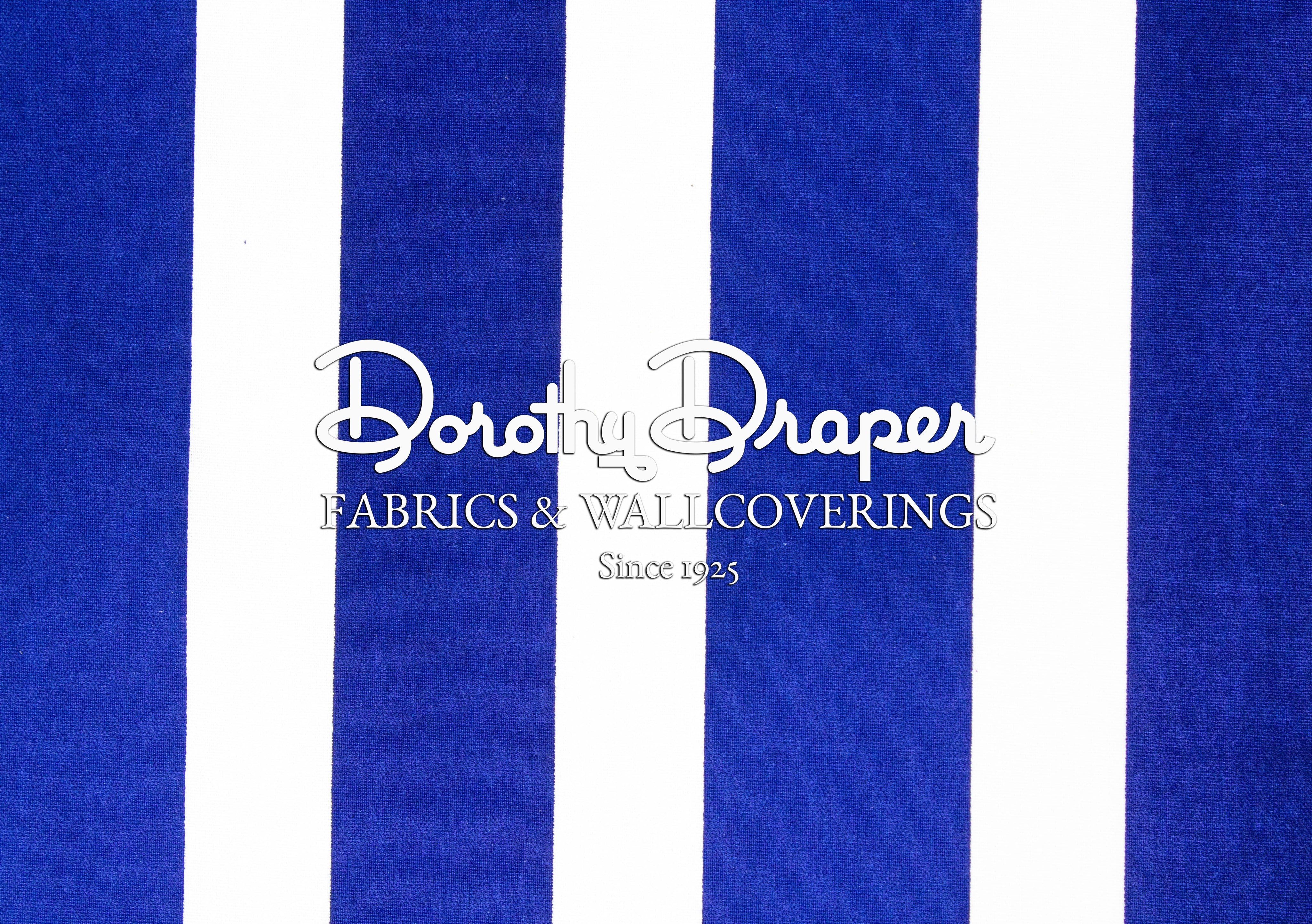 Draper Stripe Royal Fabric