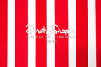 Draper Stripe Red Fabric