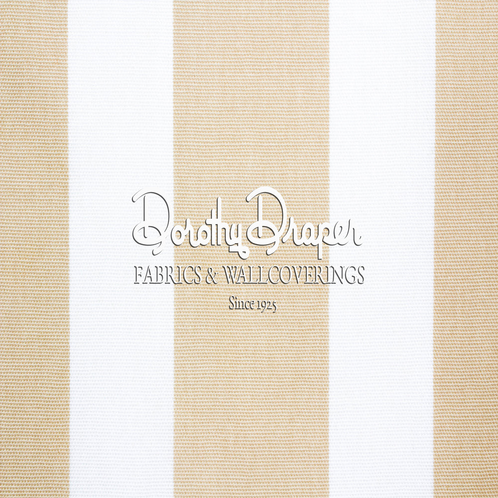 Draper Stripe Tan Fabric