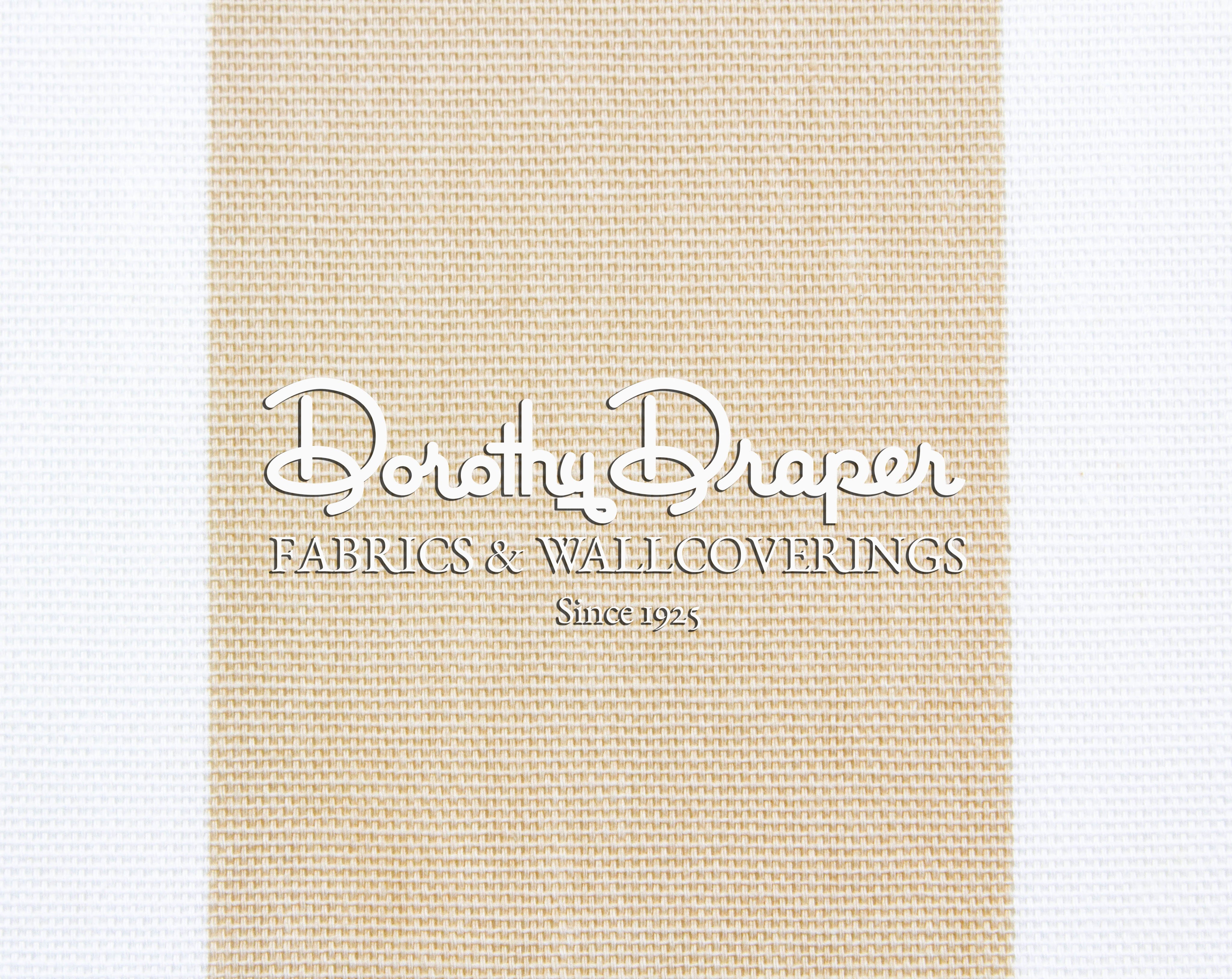 Draper Stripe Tan Fabric