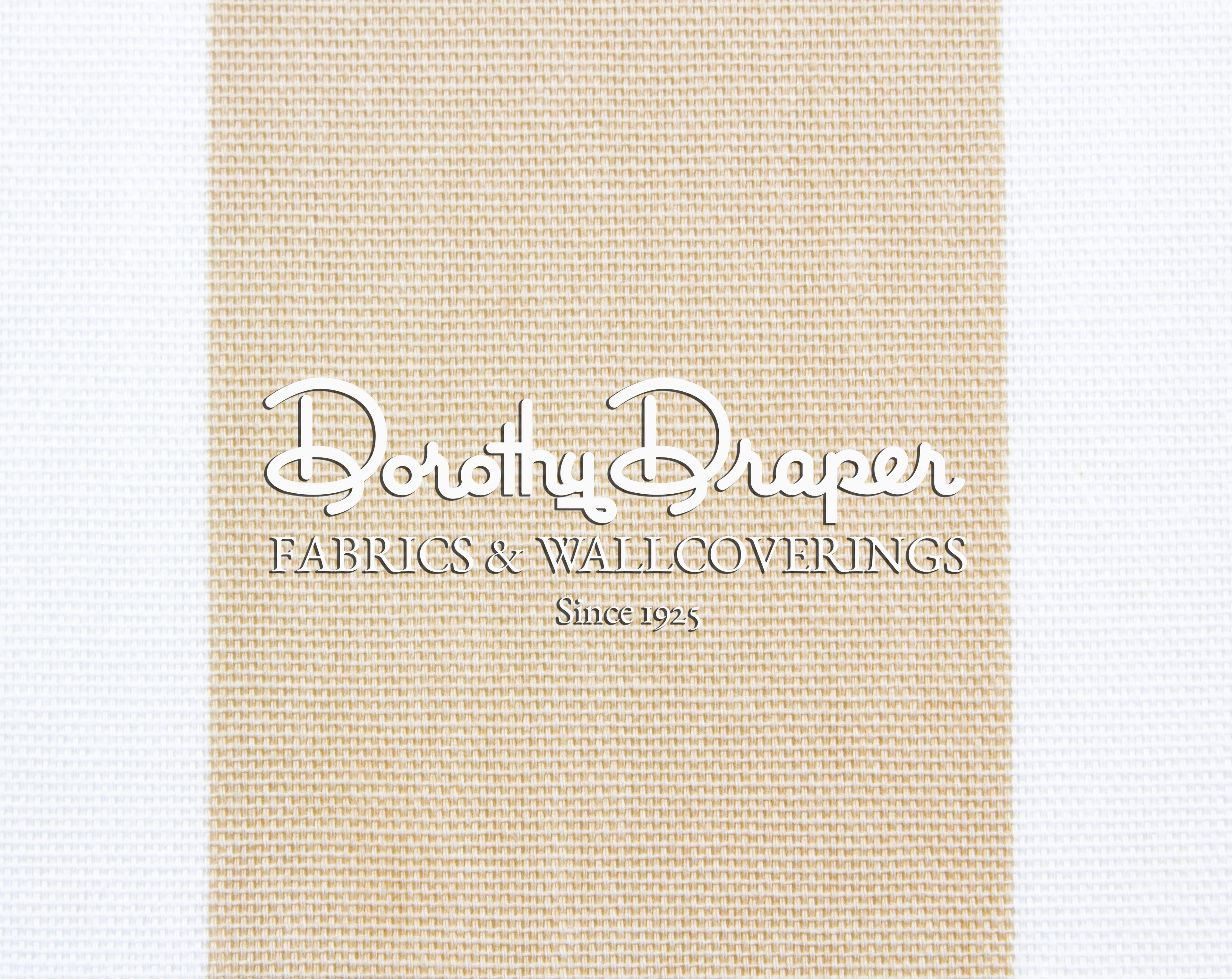 Draper Stripe Tan Fabric