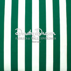Draper Stripe Tennis Green Fabric
