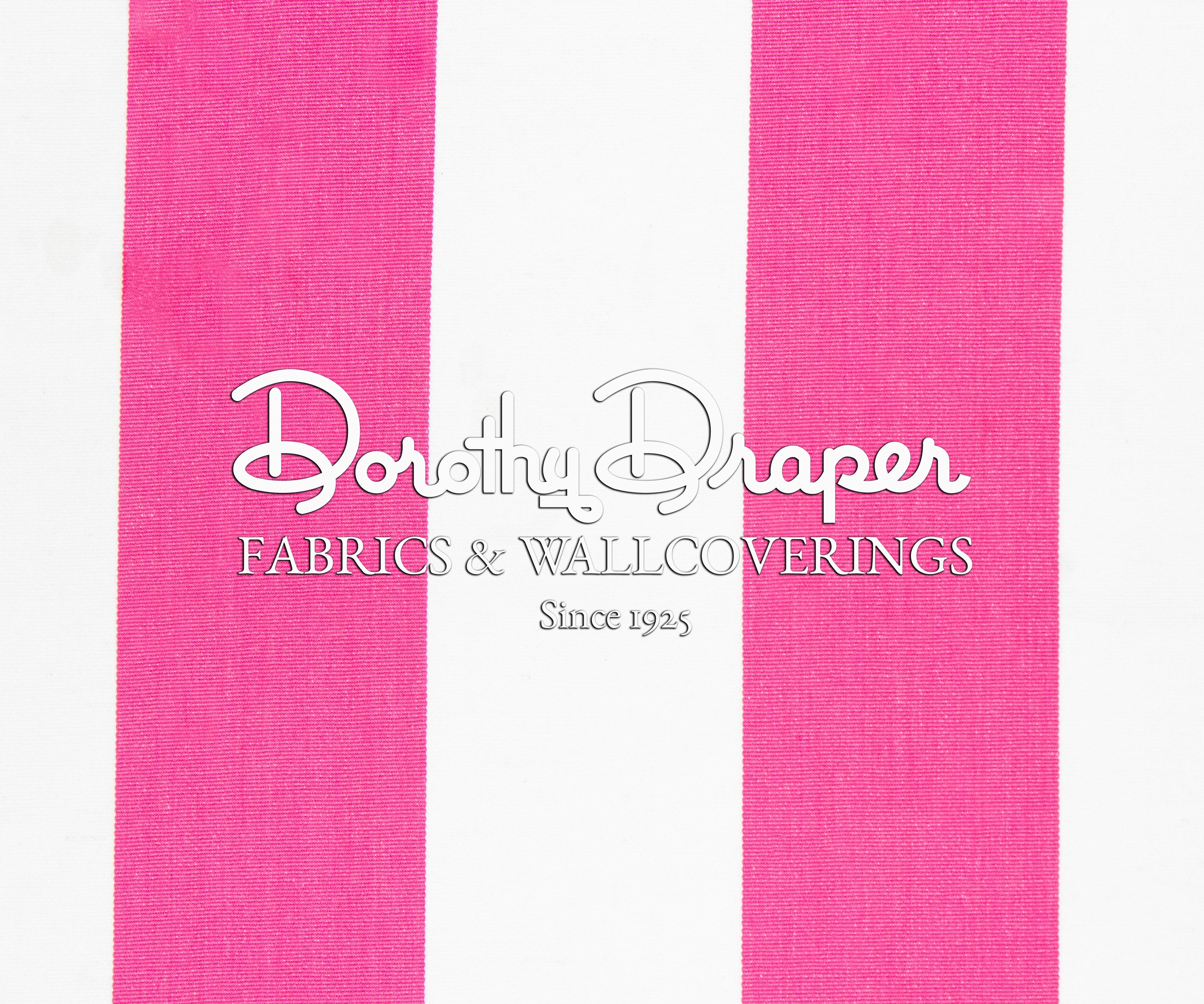 Draper Stripe Hot Pink Fabric