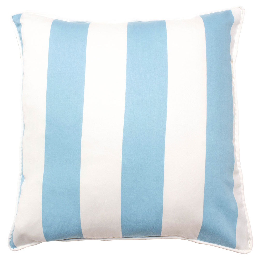 Draper Stripe Throw Pillow - Aqua