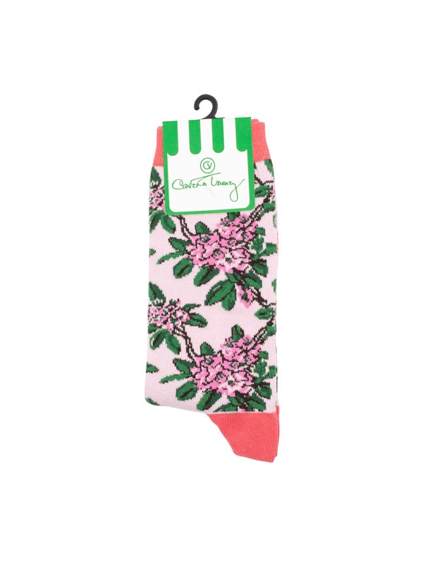 Rhododendron Socks -  Pink - Purchase Two Pairs and get Free Shipping