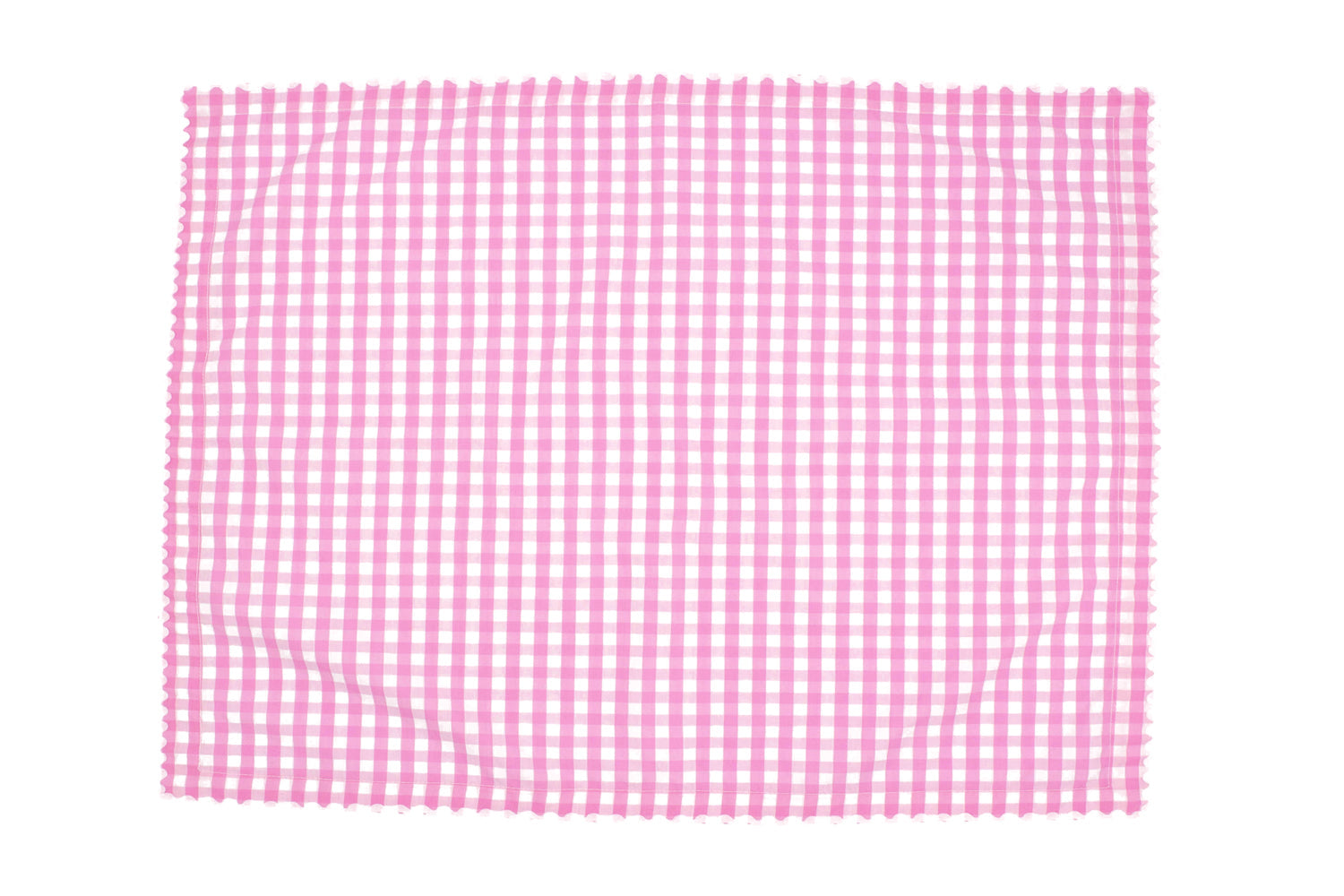 Set of Four Gingham Dinner Napkins ~ Pink