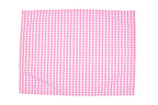 Set of Four Gingham Dinner Napkins ~ Pink
