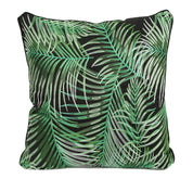 Robellini Silk Embroidered Throw Pillow Cover - Black - Carleton Varney
