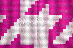 Houndstooth Pink & White Fabric