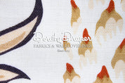 Lanai Pineapple Brown Fabric