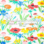 Les Fleures de Toulon Original White Wallpaper