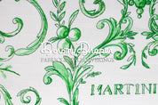Martiniek Green & White Fabric