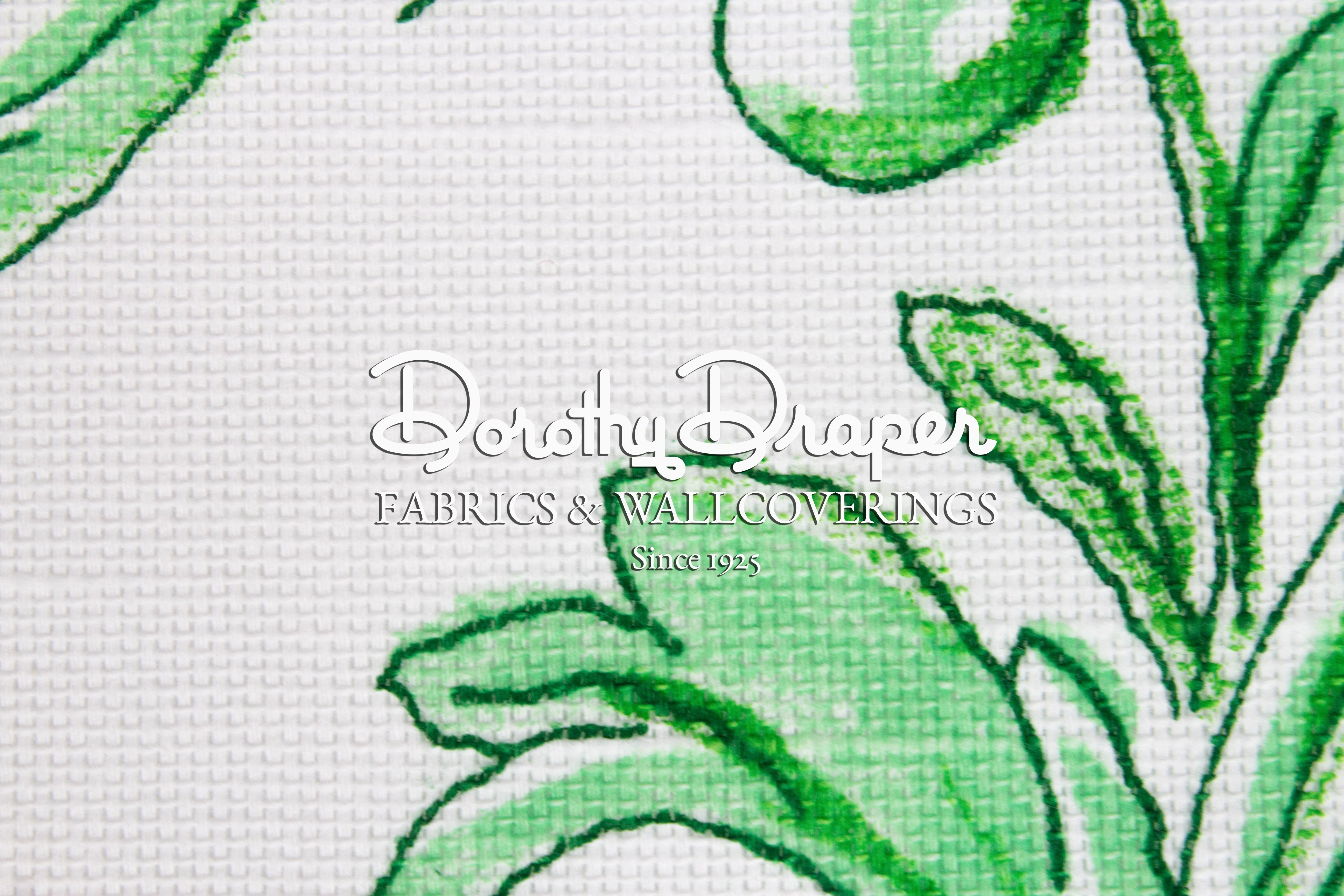 Martiniek Green & White Fabric
