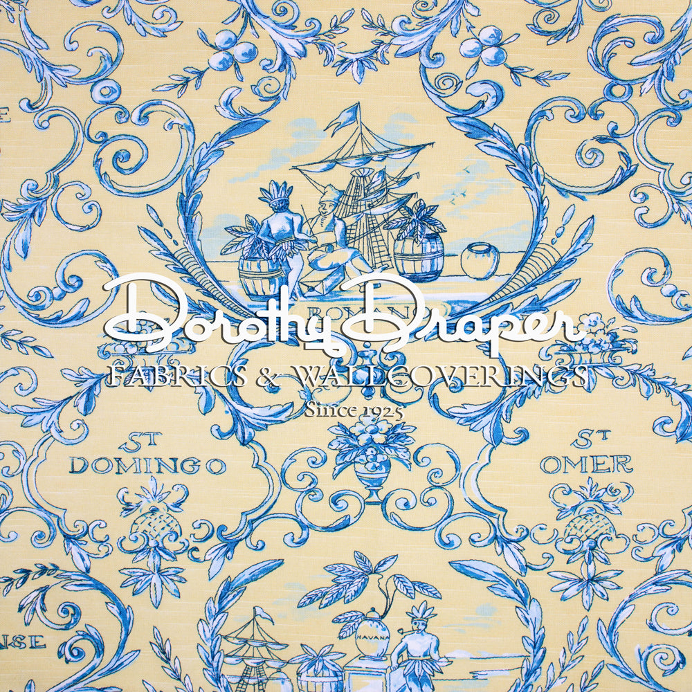 Martiniek Blue & Yellow Fabric