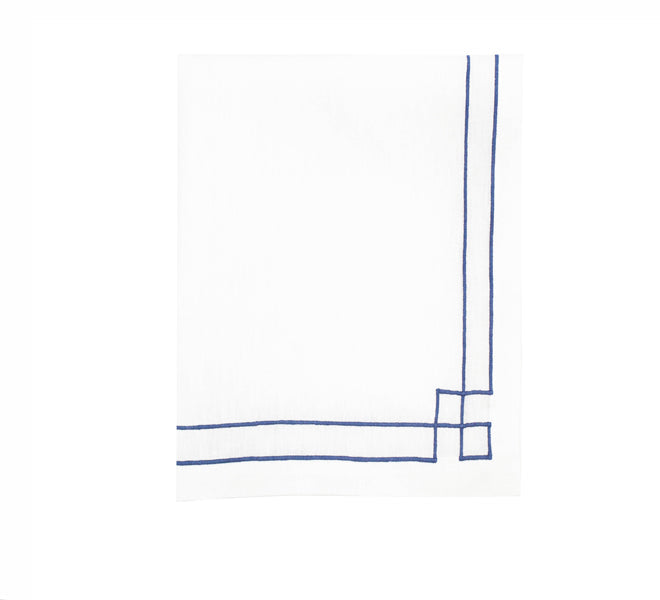 Dinner Napkin ~ Double Border Newport Blue